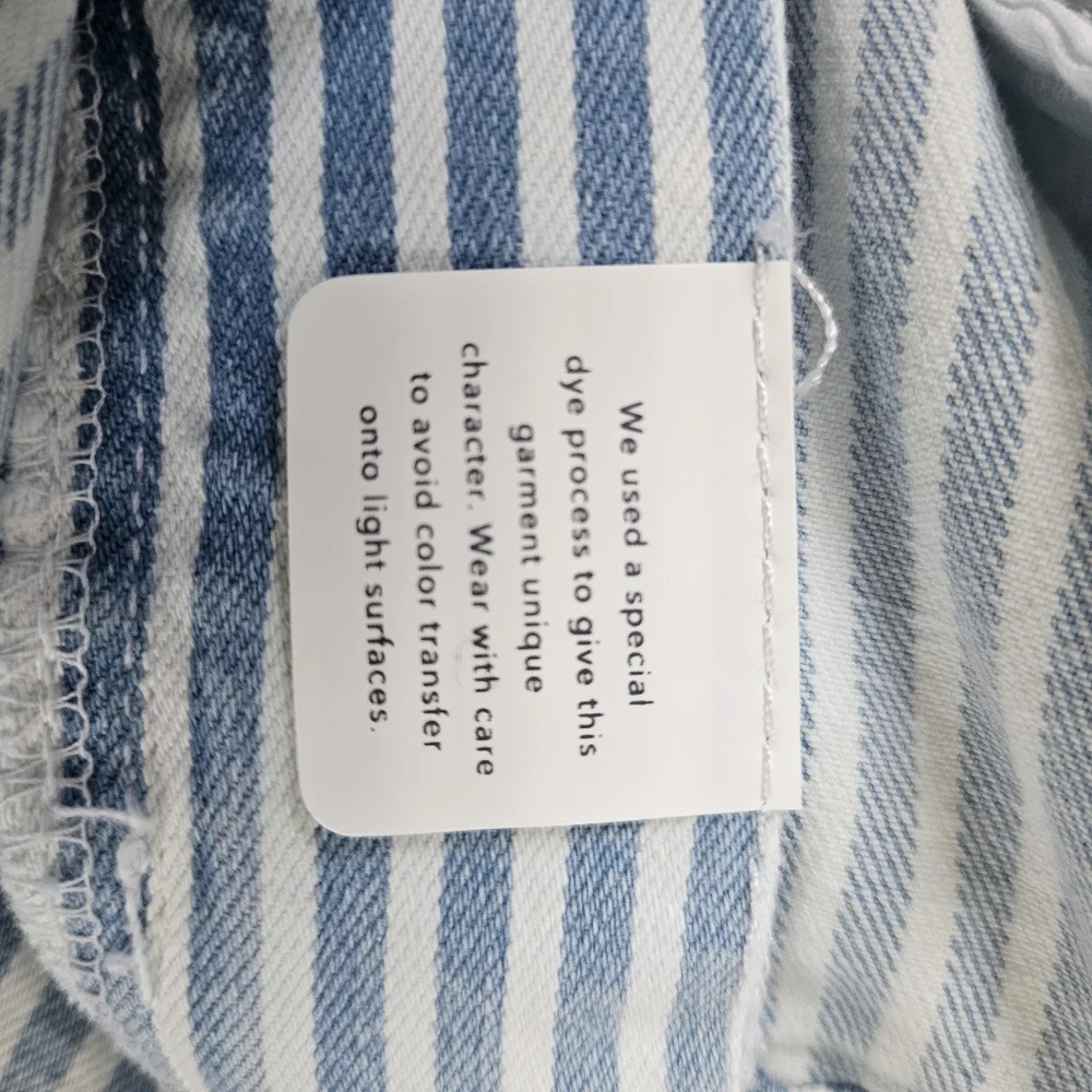 NWT DL1961 'Bridget' Striped Boot High Rise Cropped Jean, Instasculpt Size 32